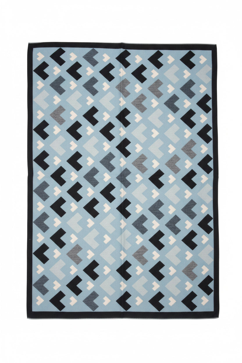 viscosa lana jaquard geometria (A1508)