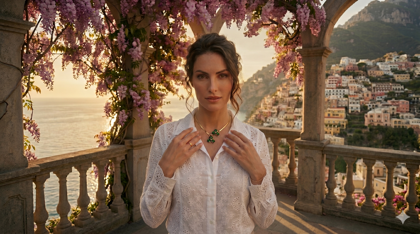 camicia cotone macramè