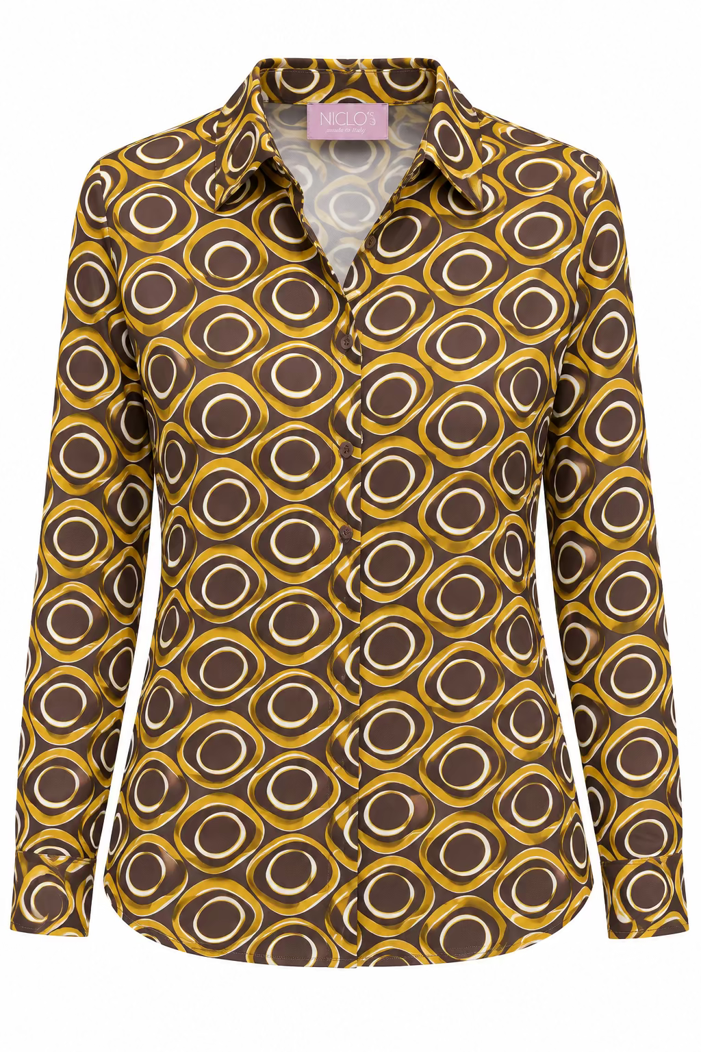 camicia vis+jersey ovali (265W1436)