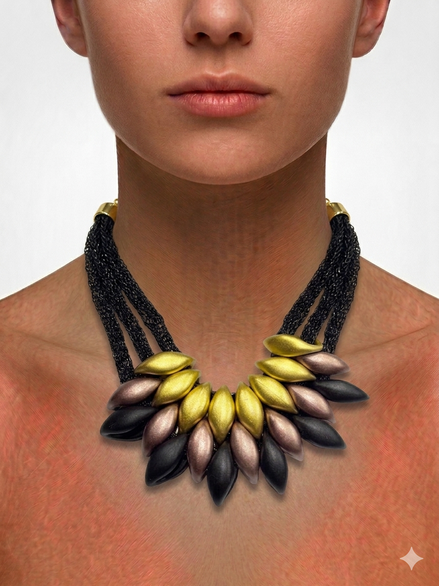 collana gocce bicolore