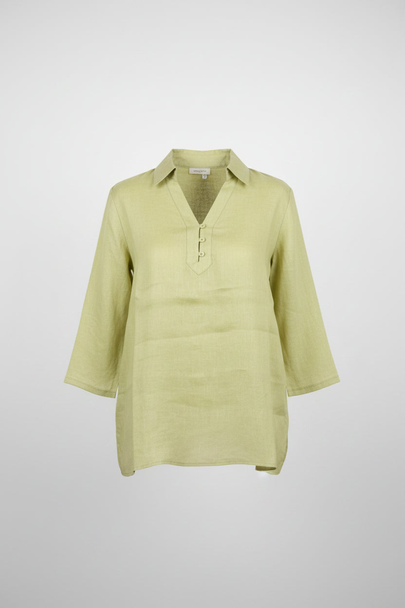 polo lino con bottoncini