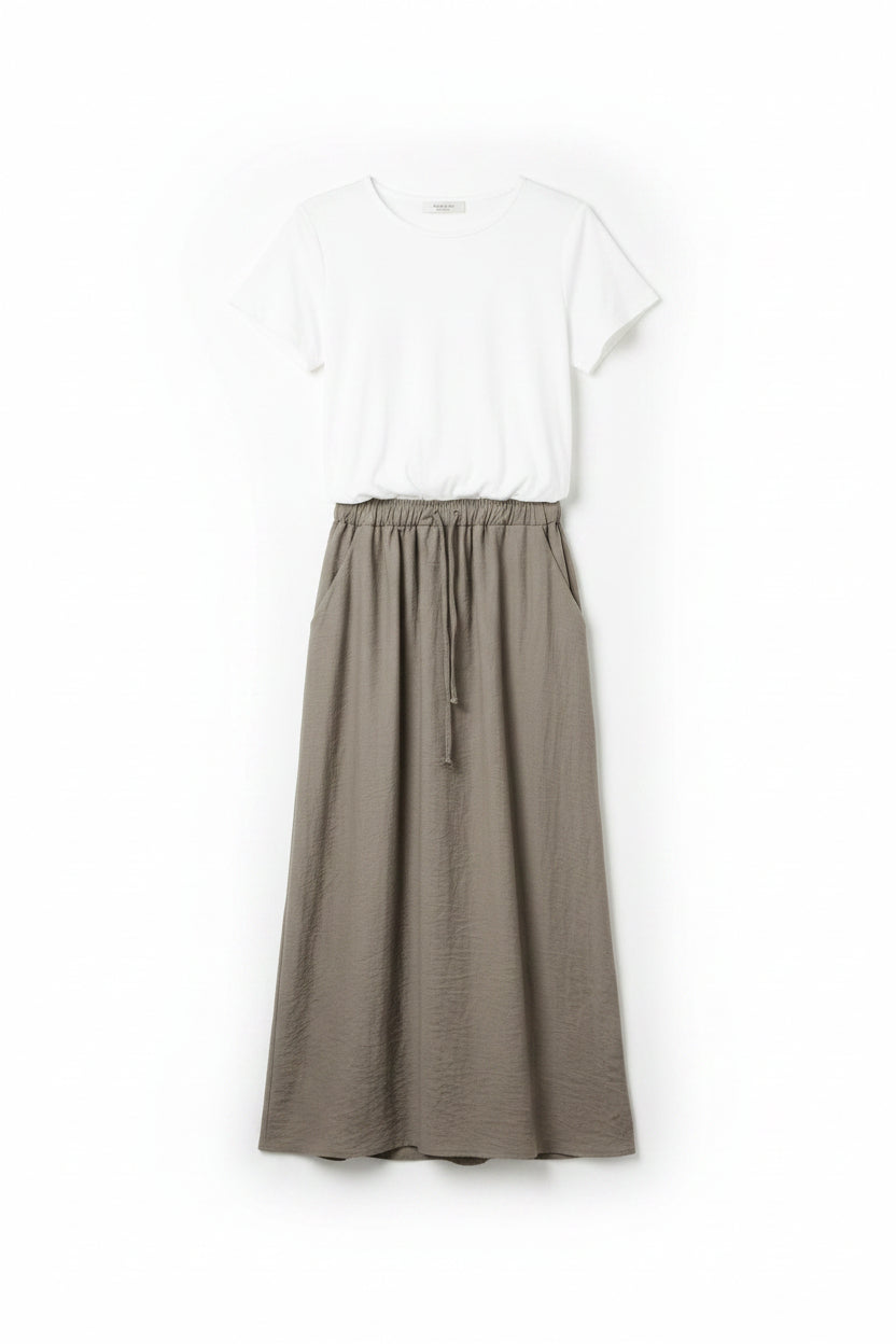 abito t-shirt viscosa lino (AB1526)