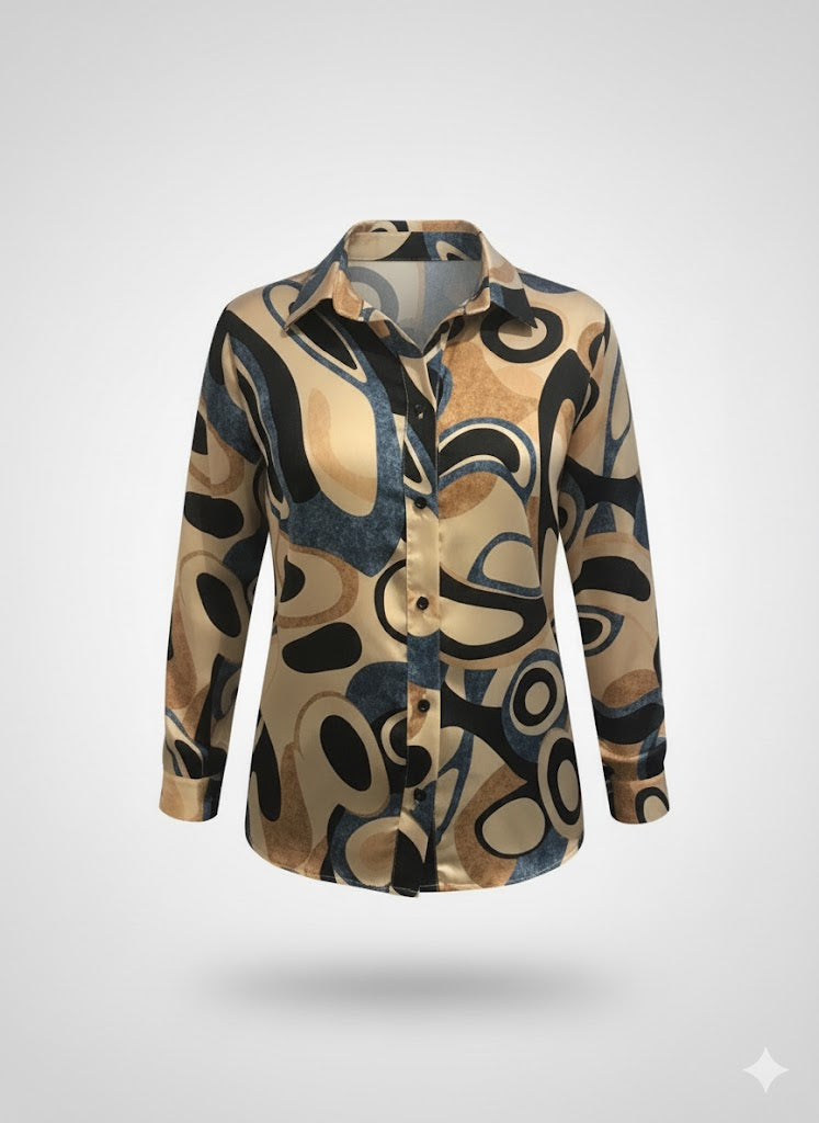 camicia viscosa astratta