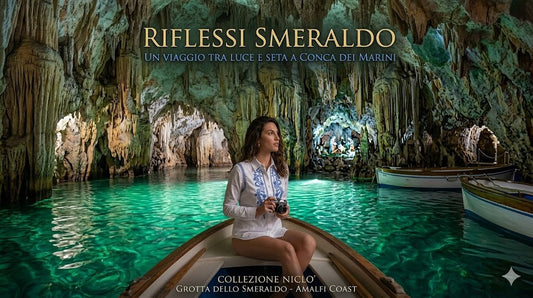 Riflessi Smeraldo: Un Viaggio tra Luce e Seta a Conca dei Marini