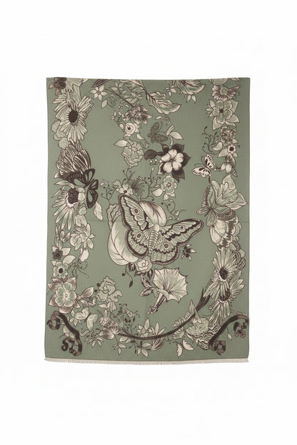 viscosa lana jaquard butterfly (J019)