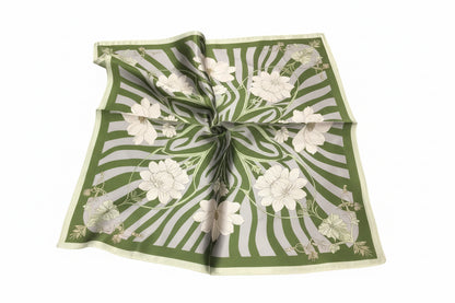 foulard seta fiore liquido