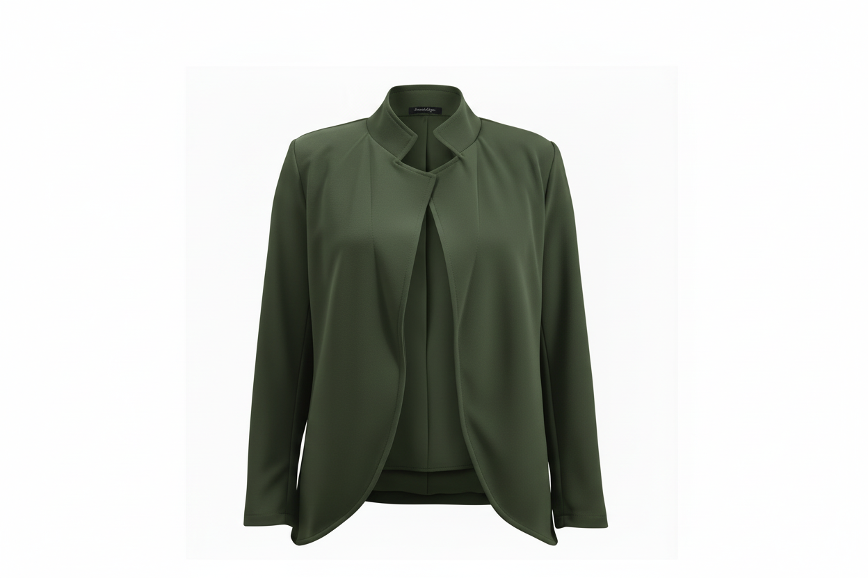 giacca in crepe elasticizzato