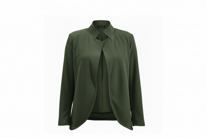 giacca in crepe elasticizzato