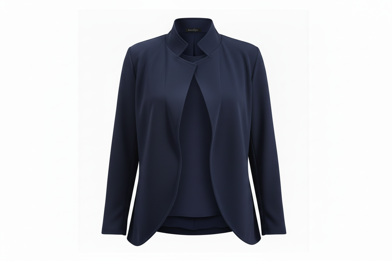 giacca in crepe elasticizzato