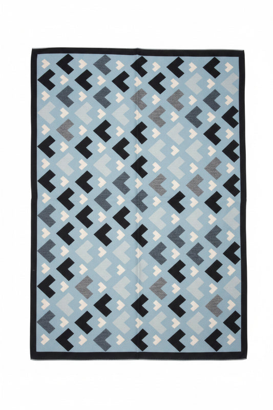 viscosa lana jaquard geometria (A1508)