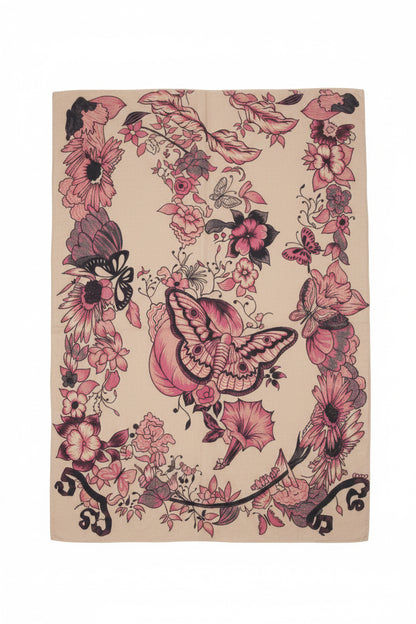 viscosa lana jaquard butterfly (J019)