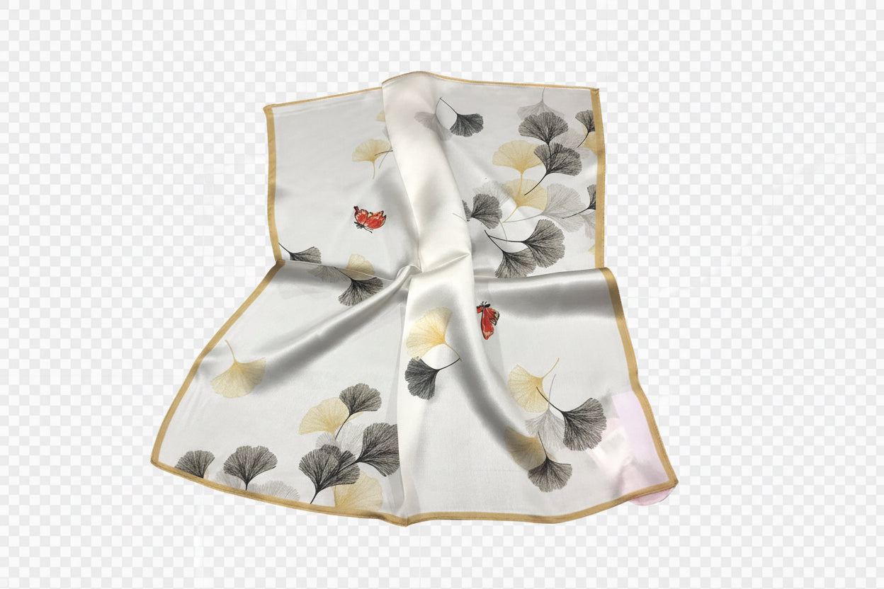foulard 53x53 stampa ginko