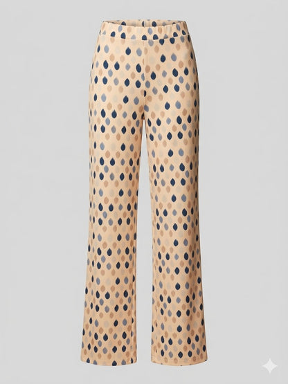 pantalone in jersey stampa gocce