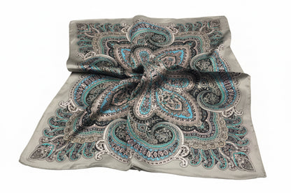 foulard seta stampa fiore Kashmir