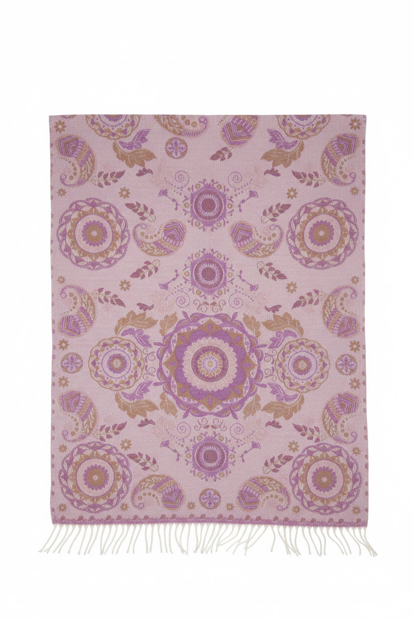 viscosa lana jaquard rosoni (S680)