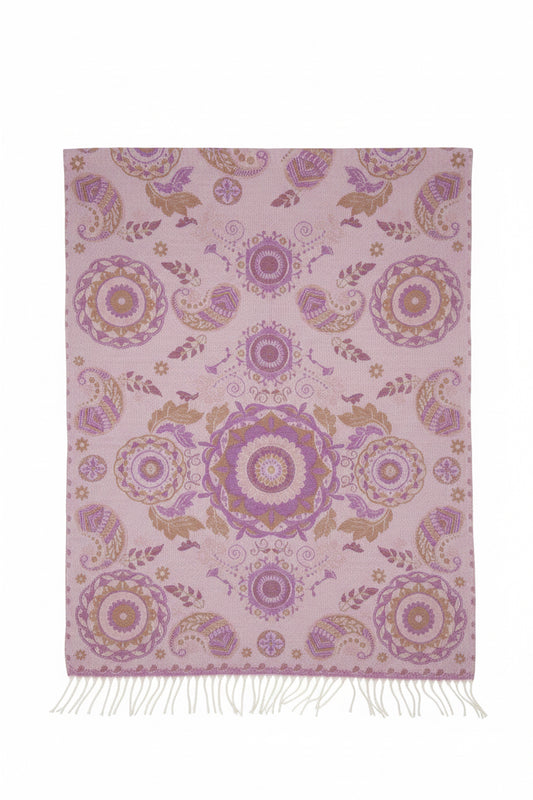viscosa lana jaquard rosoni (S680)