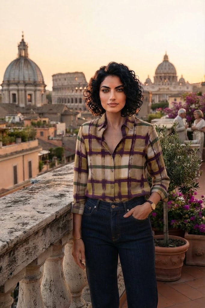 camicia viscosa check (X2374-1)