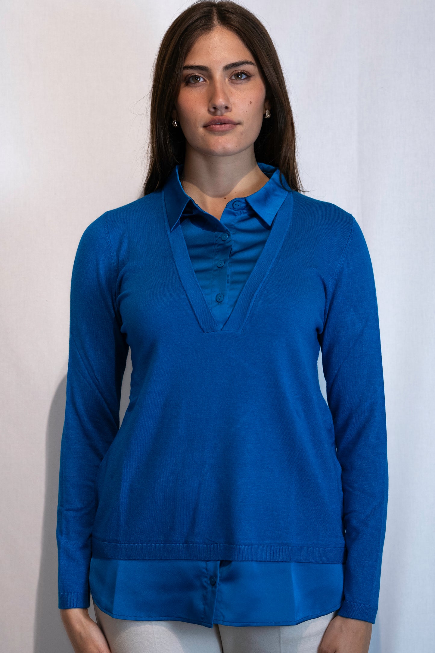 Maglia Inserti Camicia