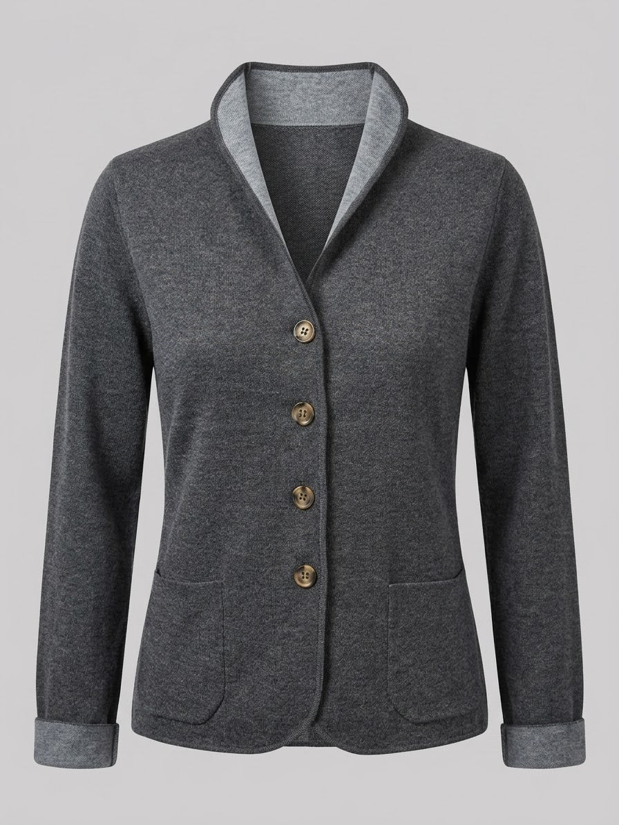 giacca bicolor misto lana (265W1105)