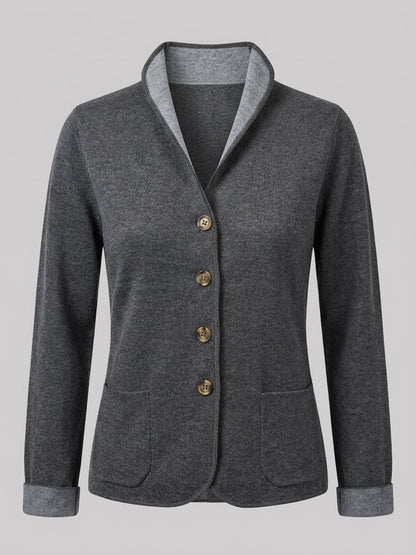 giacca bicolor misto lana (265W1105)