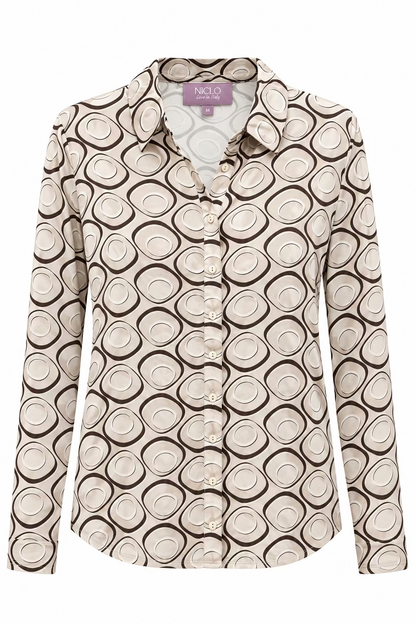 camicia vis+jersey ovali (265W1436)