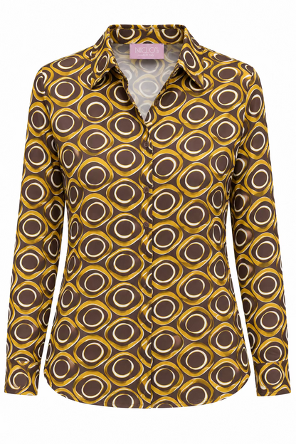 camicia vis+jersey ovali (265W1436)