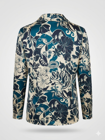 Camicia viscosa fiorata