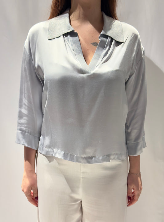 blusa colletto camicia