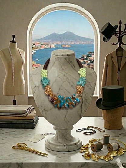 collana perle multicolore