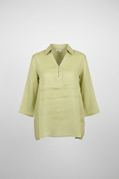 polo lino con bottoncini
