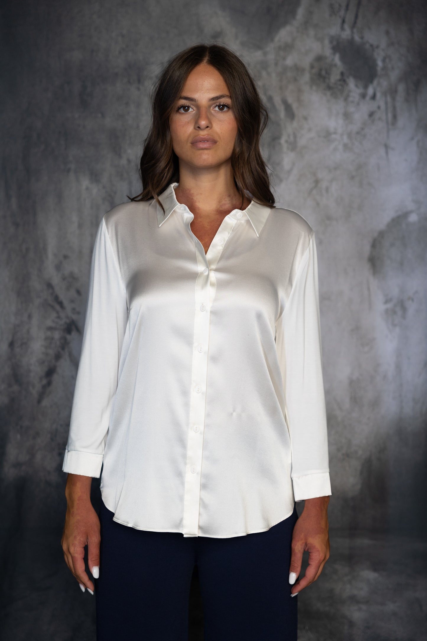 Camicia Seta Mael Bianca