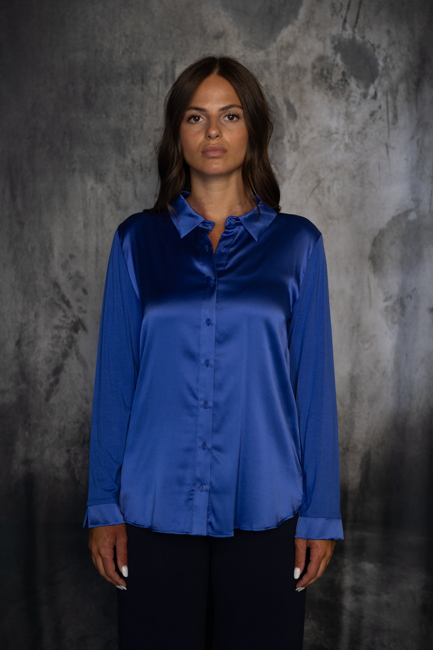 Camicia Seta Mael Blu