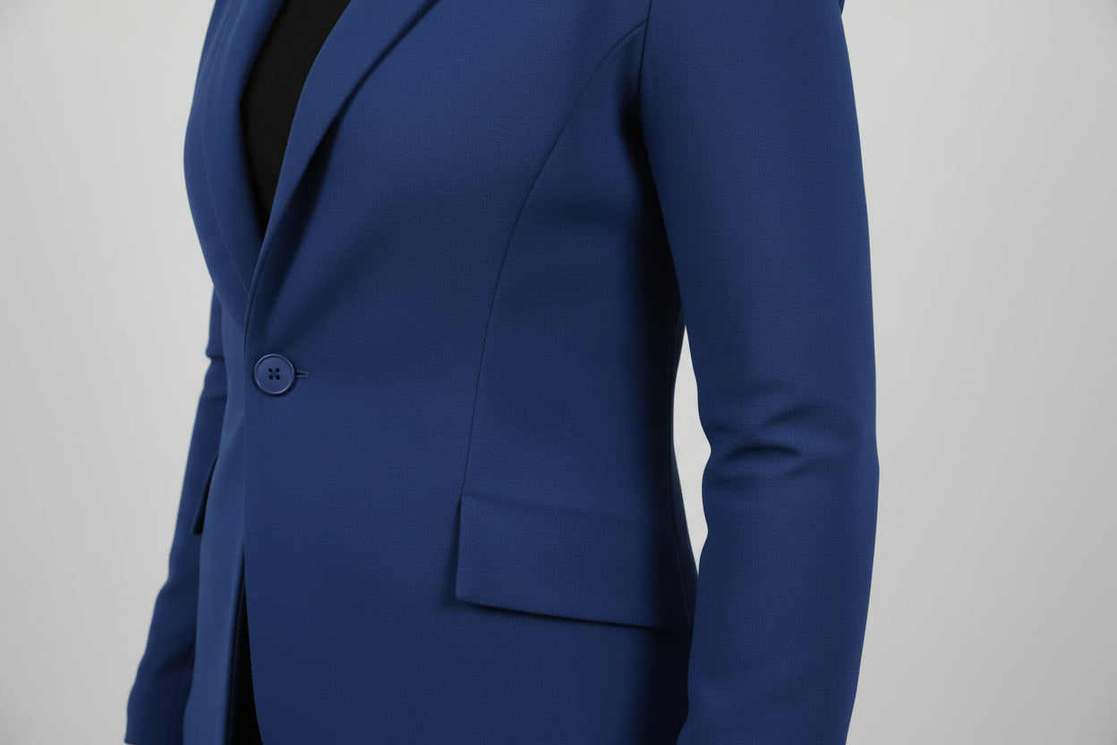 giacca in crepe elasticizzato