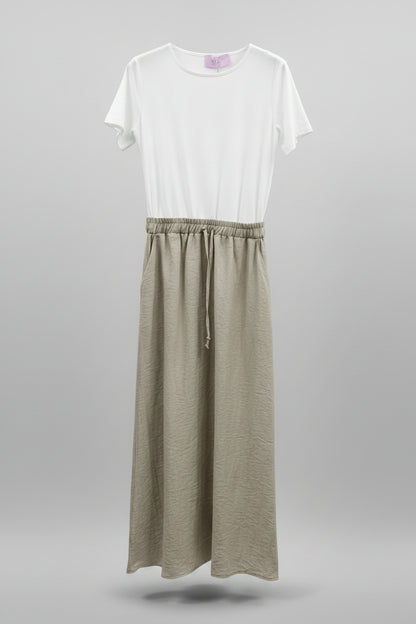 abito t-shirt viscosa lino (AB1526)