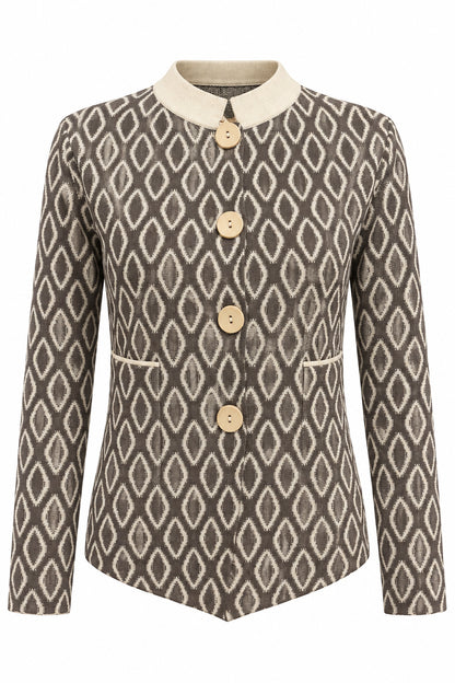 cardigan jaquard rombi (265W6260)