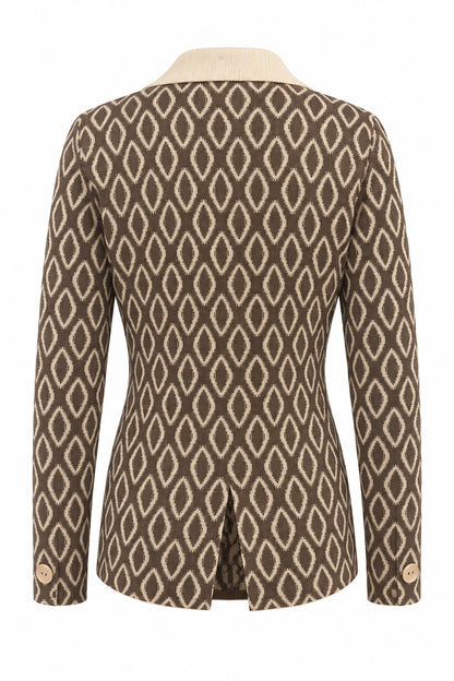 cardigan jaquard rombi (265W6260)