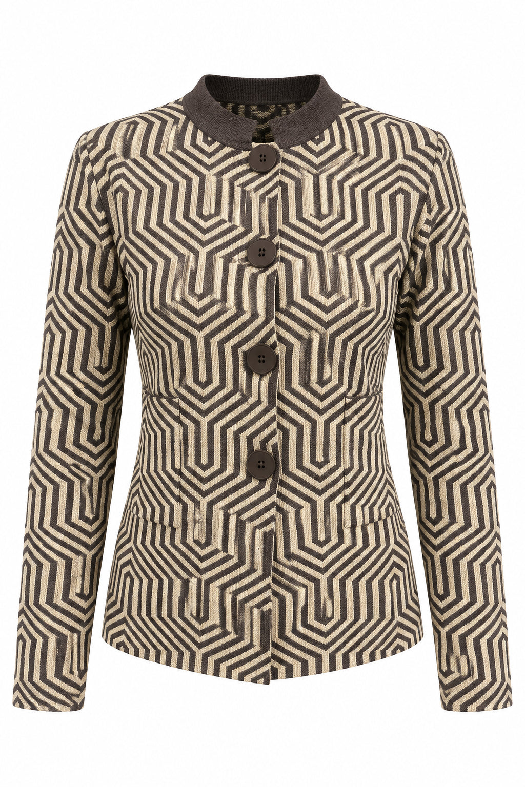 cardigan jaquard geometrico (265W6265)