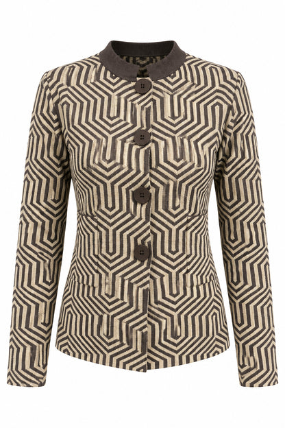 cardigan jaquard geometrico (265W6265)