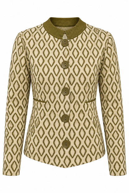 cardigan jaquard rombi (265W6260)
