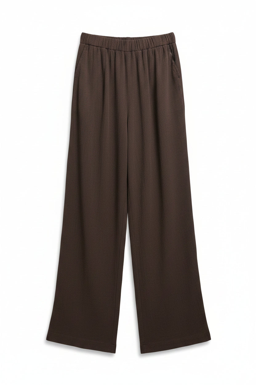 pantalone in cotone garzato