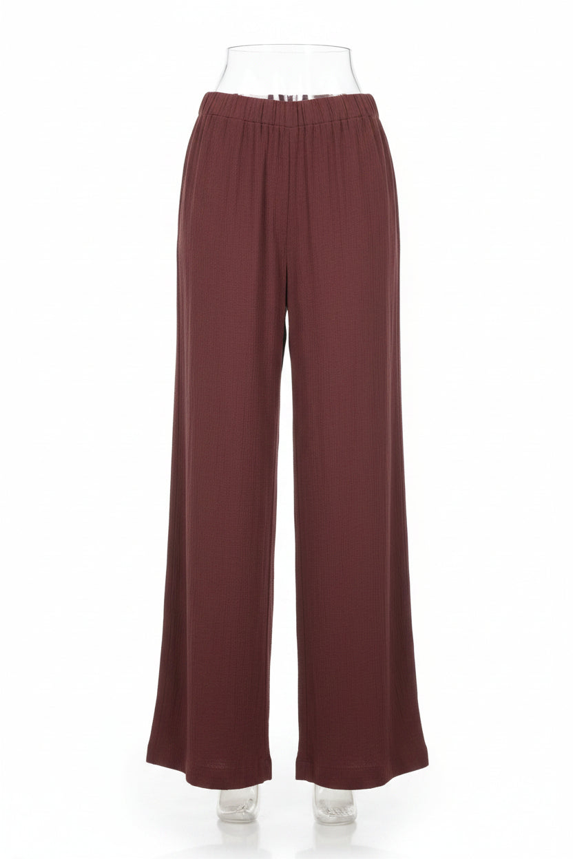 pantalone in cotone garzato