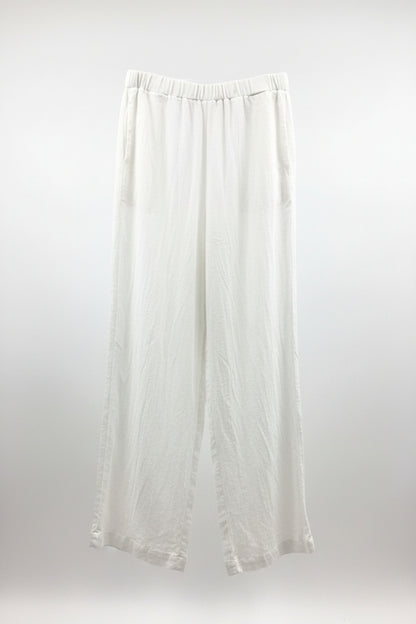 pantalone in cotone garzato
