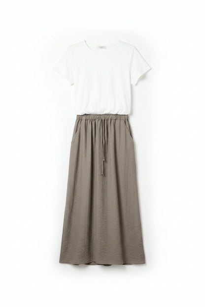 abito t-shirt viscosa lino (AB1526)