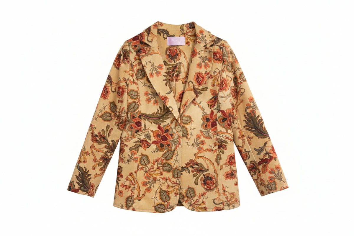 giacca cotone fiori (X2153-F4)