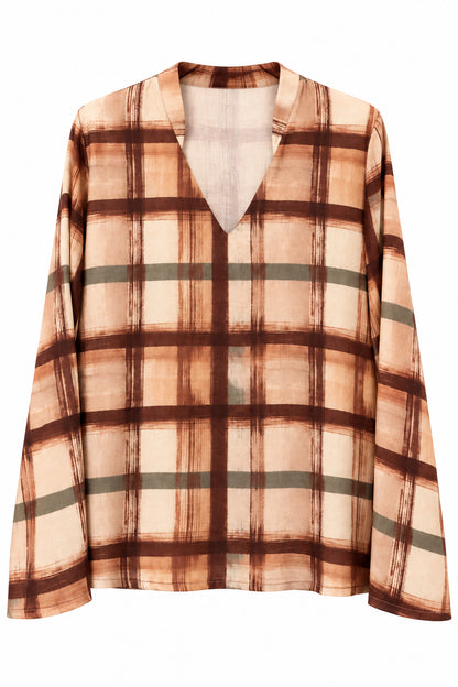 blusa viscosa check (X2376-1)