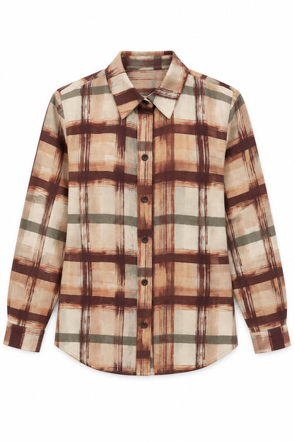 camicia viscosa check (X2374-1)
