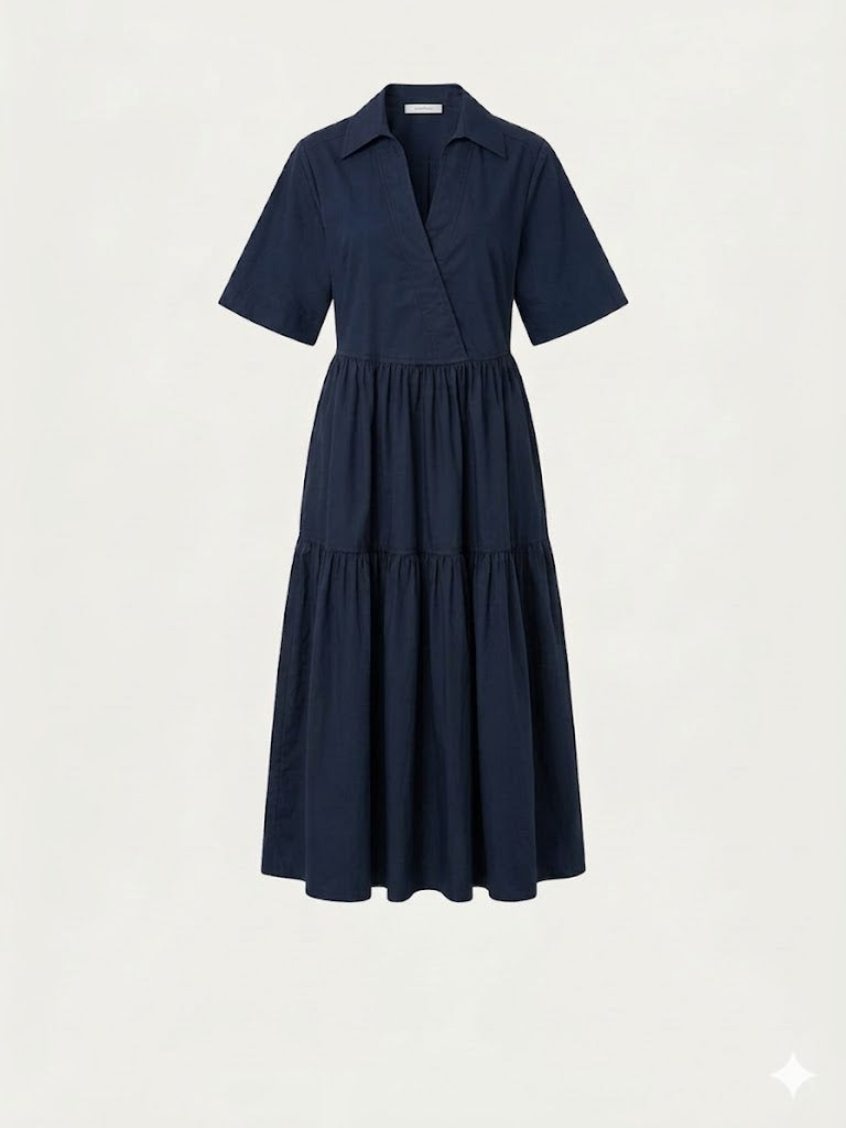 abito cotone a balze