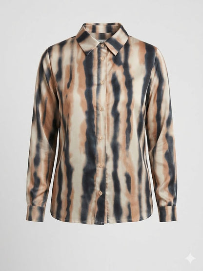 camicia viscosa stampa degrade'