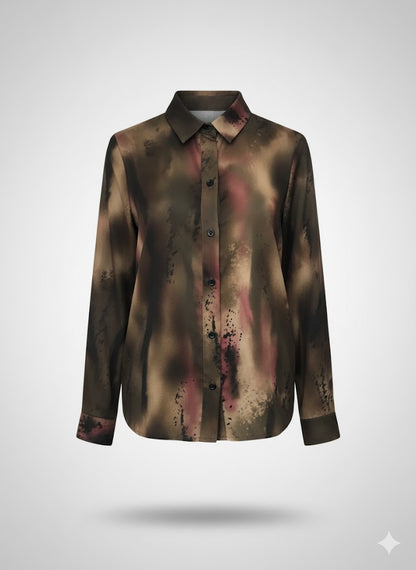 camicia viscosa sfumata