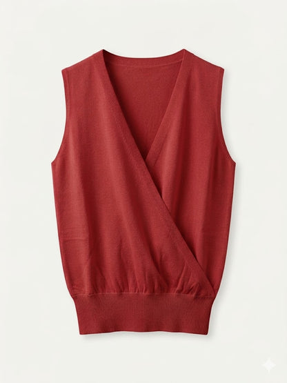 gilet incrociato in filo